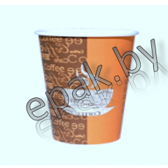 Бумажный стакан с серийным рисунком 400мл